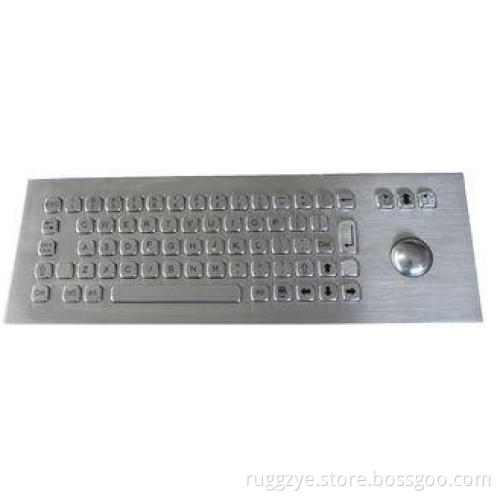 69 Keys Panel Mount Keyboard , stainless steel keyboard wit